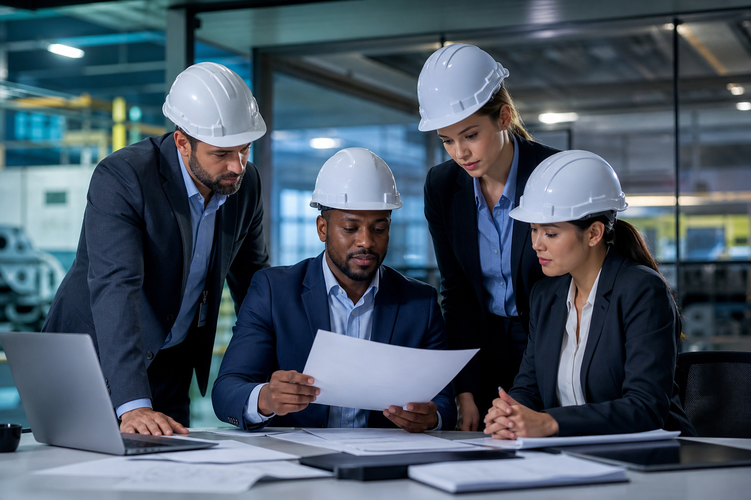 Vanya Traders procurement team at industrial facility