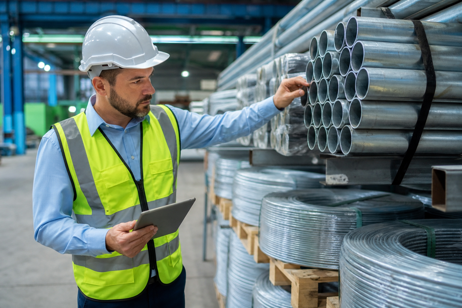 Industrial procurement and quality inspection operations