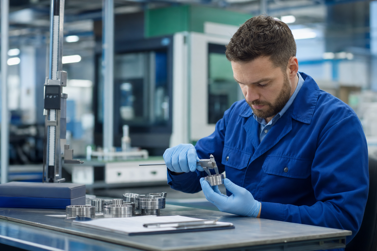 Quality control inspection for industrial supply