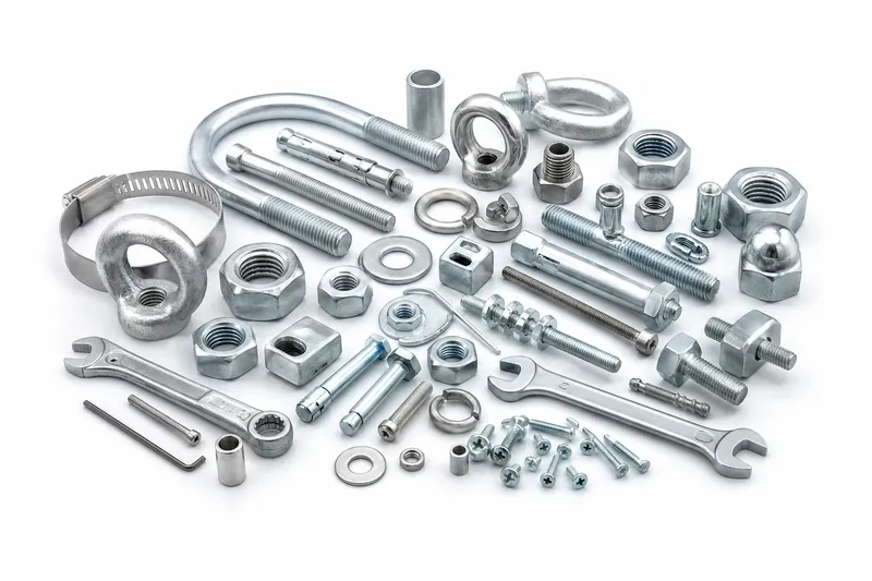 Industrial hardware — fasteners, nuts, bolts and tools