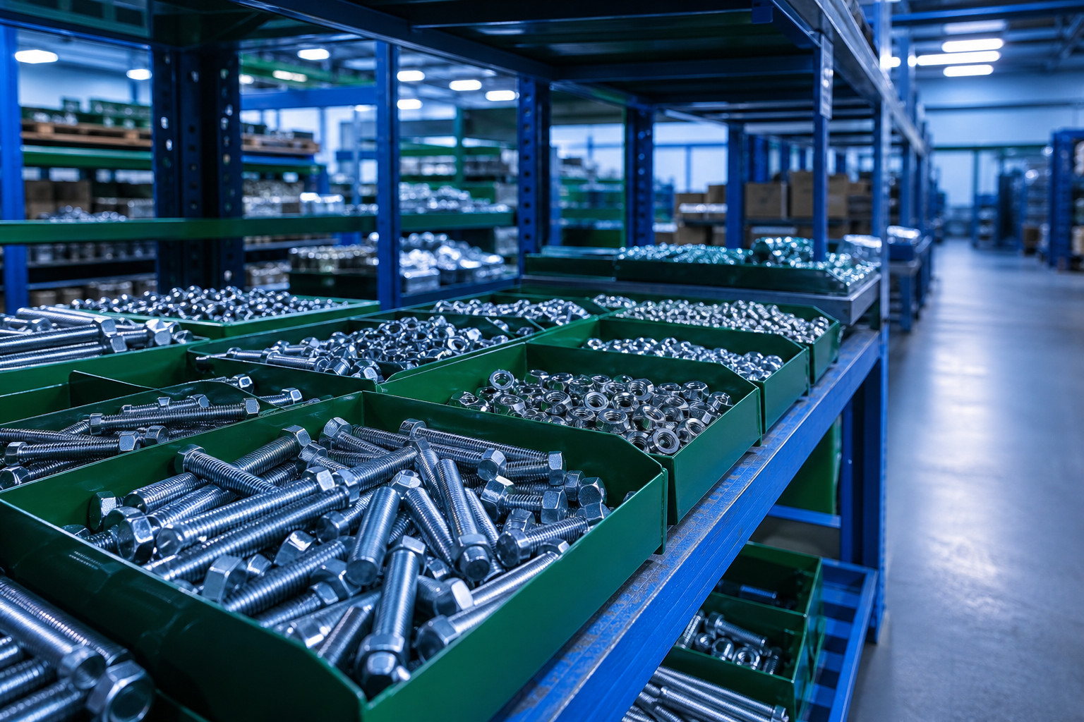 Industrial fasteners and bolts